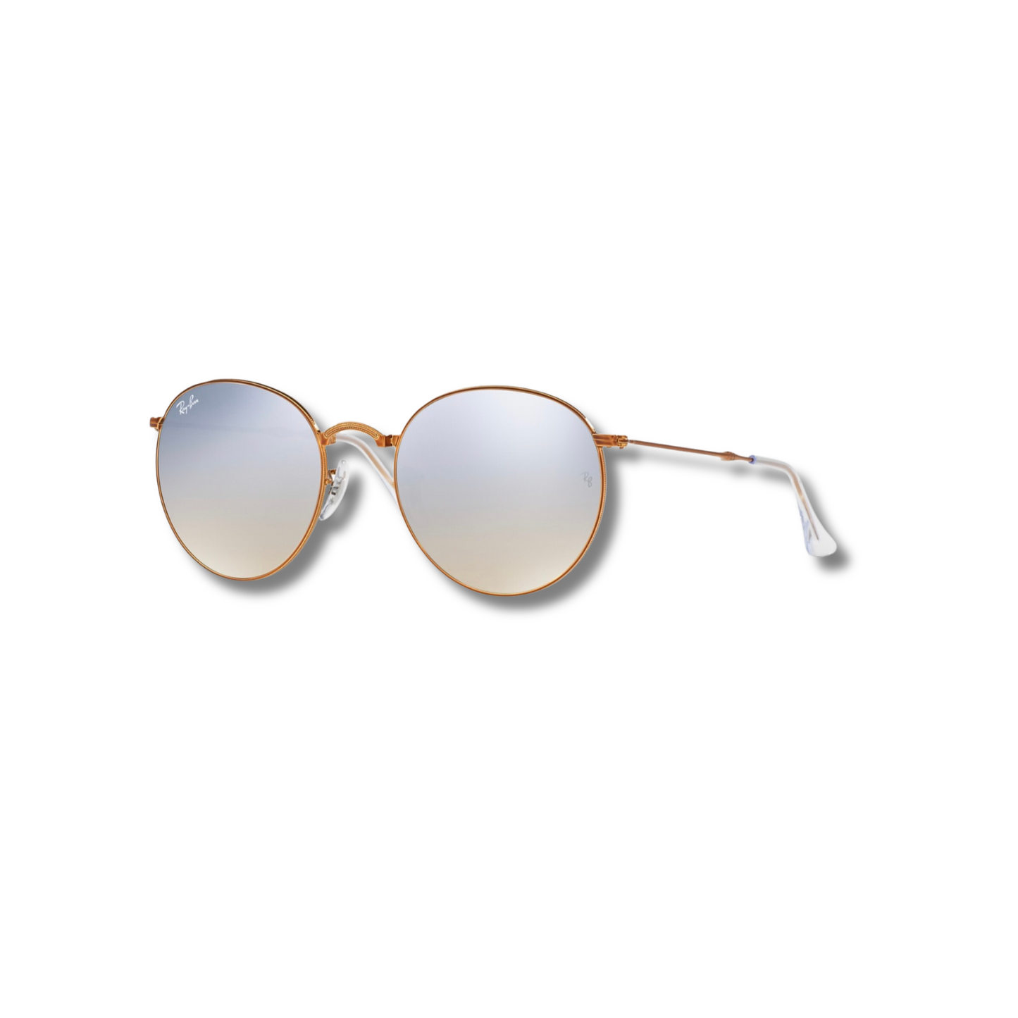 Gafas de Sol RB Round Metal Folding Flash Silver