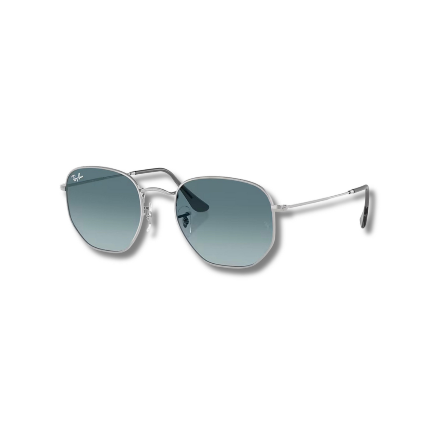 Gafas de Sol RB Hexagonal Blue Silver