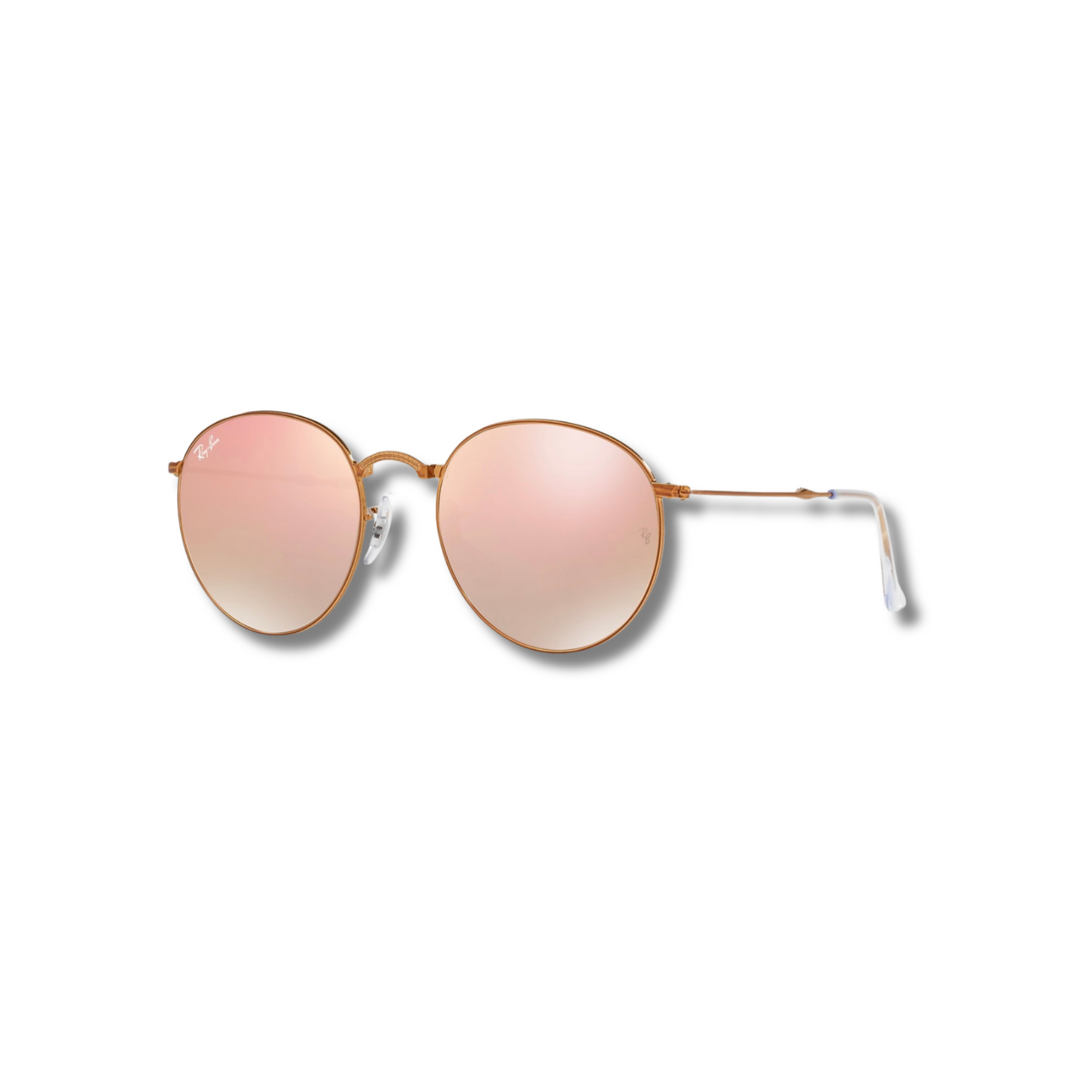 Gafas de Sol RB Round Metal Folding Flash Pink