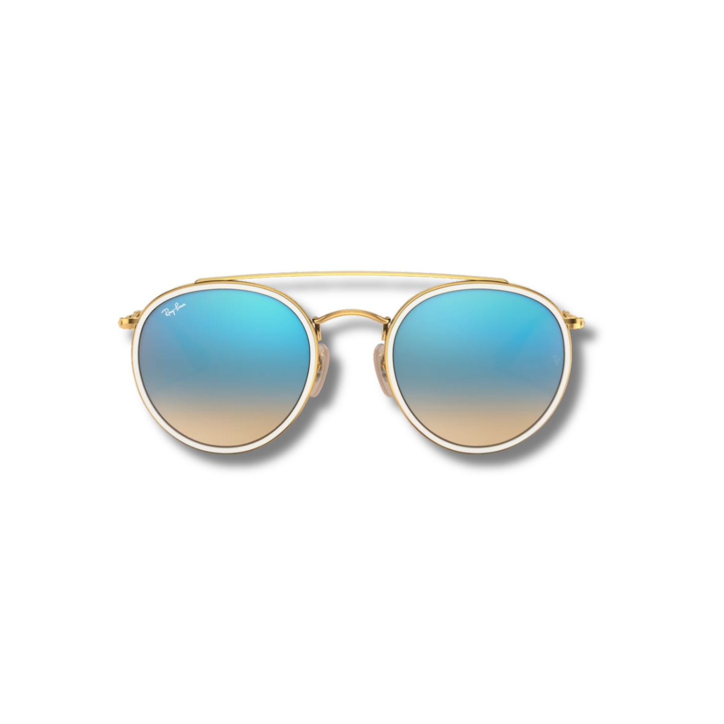 Gafas de Sol RB Round Double Bridge Flash Blue