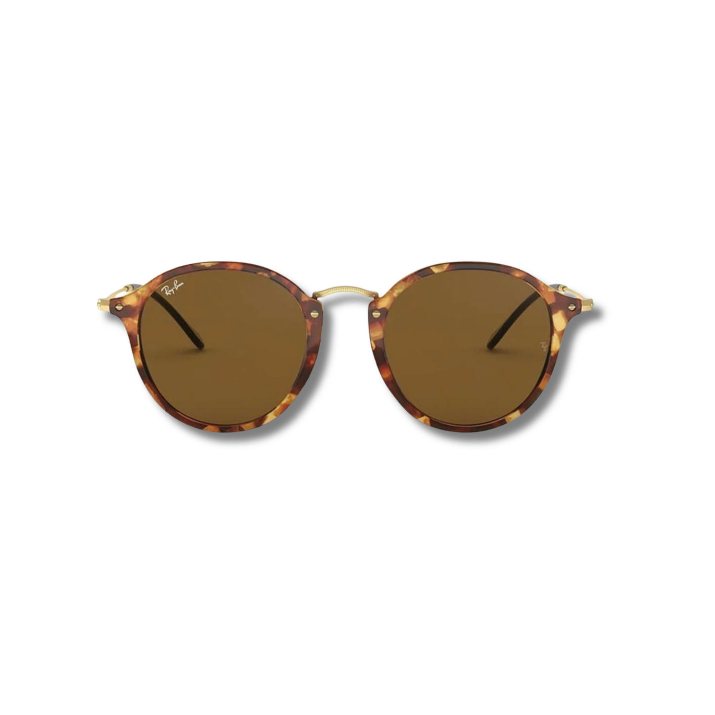 Gafas de Sol RB Round Fleck Brown Carey