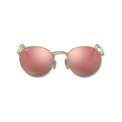 Gafas de Sol RB Round Metal Rose Flash