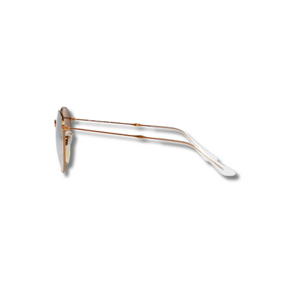 Gafas de Sol RB Round Metal Folding Flash Silver