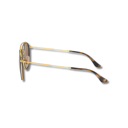 Gafas de Sol RB Round Double Bridge Brown Carey