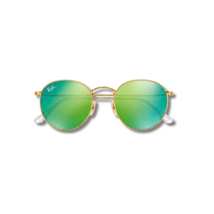 Gafas de Sol RB Round Metal Green Flash